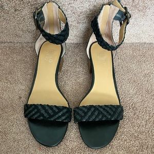 Franco Sarto Braided Ankle Wrap Sandal sz 8.5